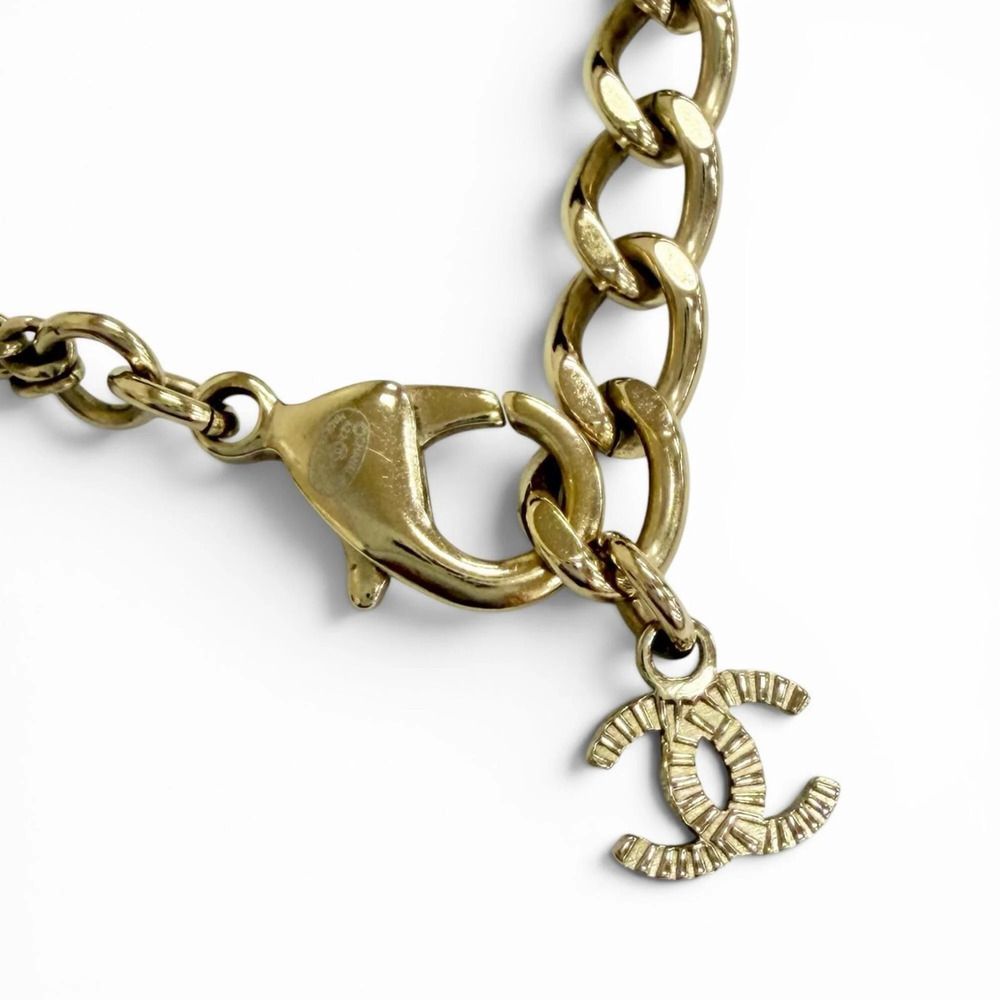 CHANEL Gold Logo Necklace - Picture 8 of 10